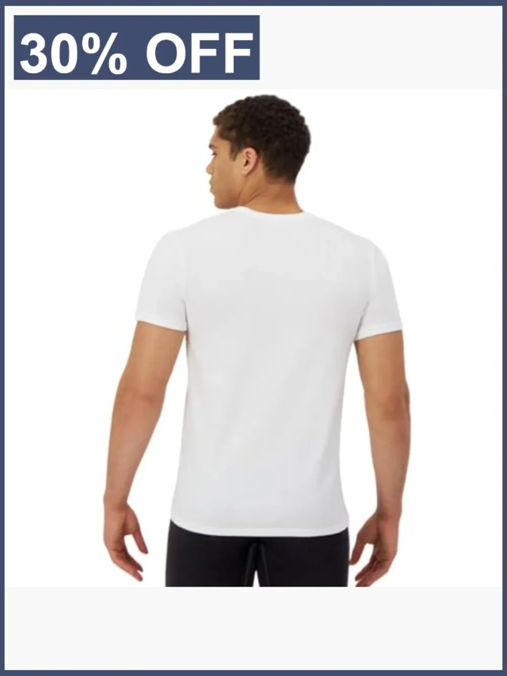 Men's Cotton Stretch Crewneck Undershirts 4-Pack Moisture Wicking Odor Control